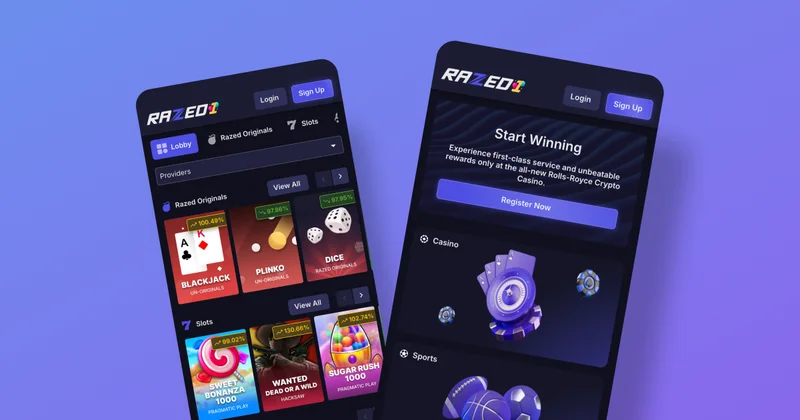 Razed Casino payment methods